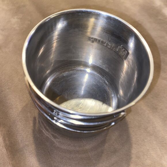 Olicamp Stainless Steel Camping Mug Pot Folding Handles Backpacking Hiking - Picture 10 of 11